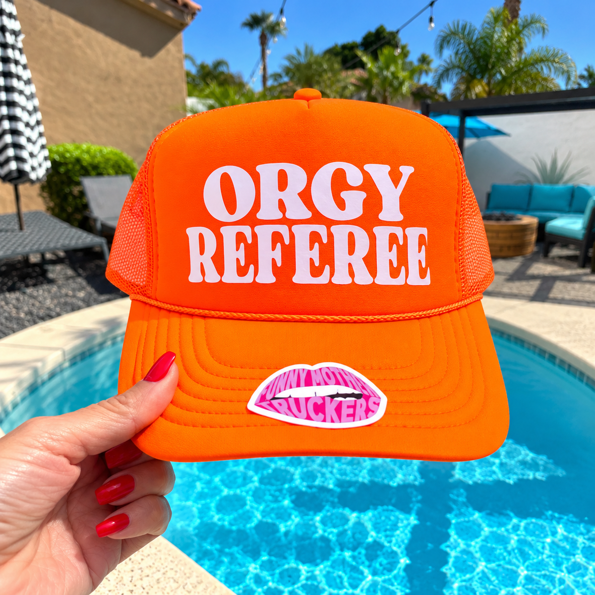 ORGY REFEREE TRUCKER HAT