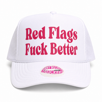 RED FLAGS FUCK BETTER TRUCKER HAT
