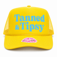 TANNED & TIPSY TRUCKER HAT