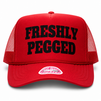 FRESHLY PEGGED TRUCKER HAT