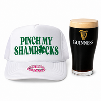 PINCH MY SHAMROCKS TRUCKER HAT