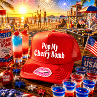 POP MY CHERRY BOMB TRUCKER HAT