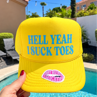 HELL YEAH I SUCK TOES | FUNNY TRUCKER HAT