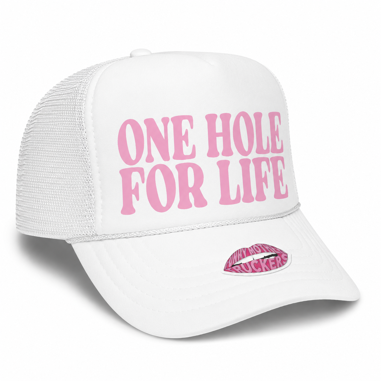 ONE HOLE FOR LIFE TRUCKER HAT