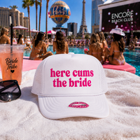 HERE CUMS THE BRIDE TRUCKER HAT