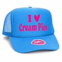 I LOVE CREAM PIES TRUCKER HAT