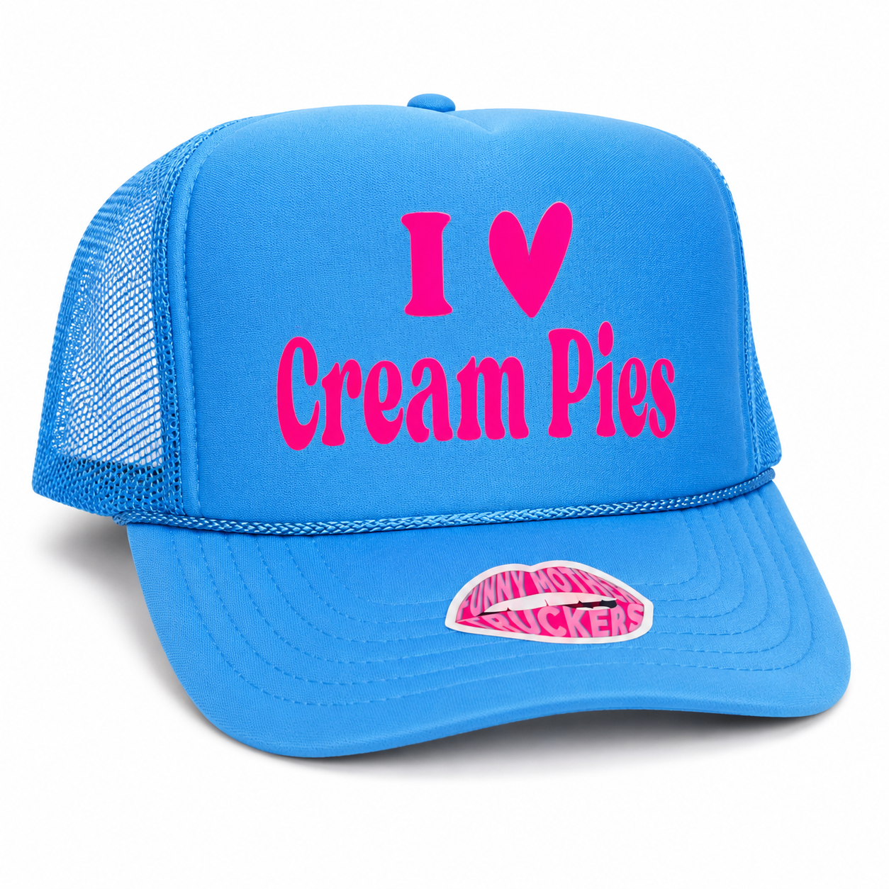 I LOVE CREAM PIES TRUCKER HAT