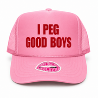 I PEG GOOD BOYS TRUCKER HAT