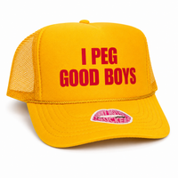 I PEG GOOD BOYS TRUCKER HAT