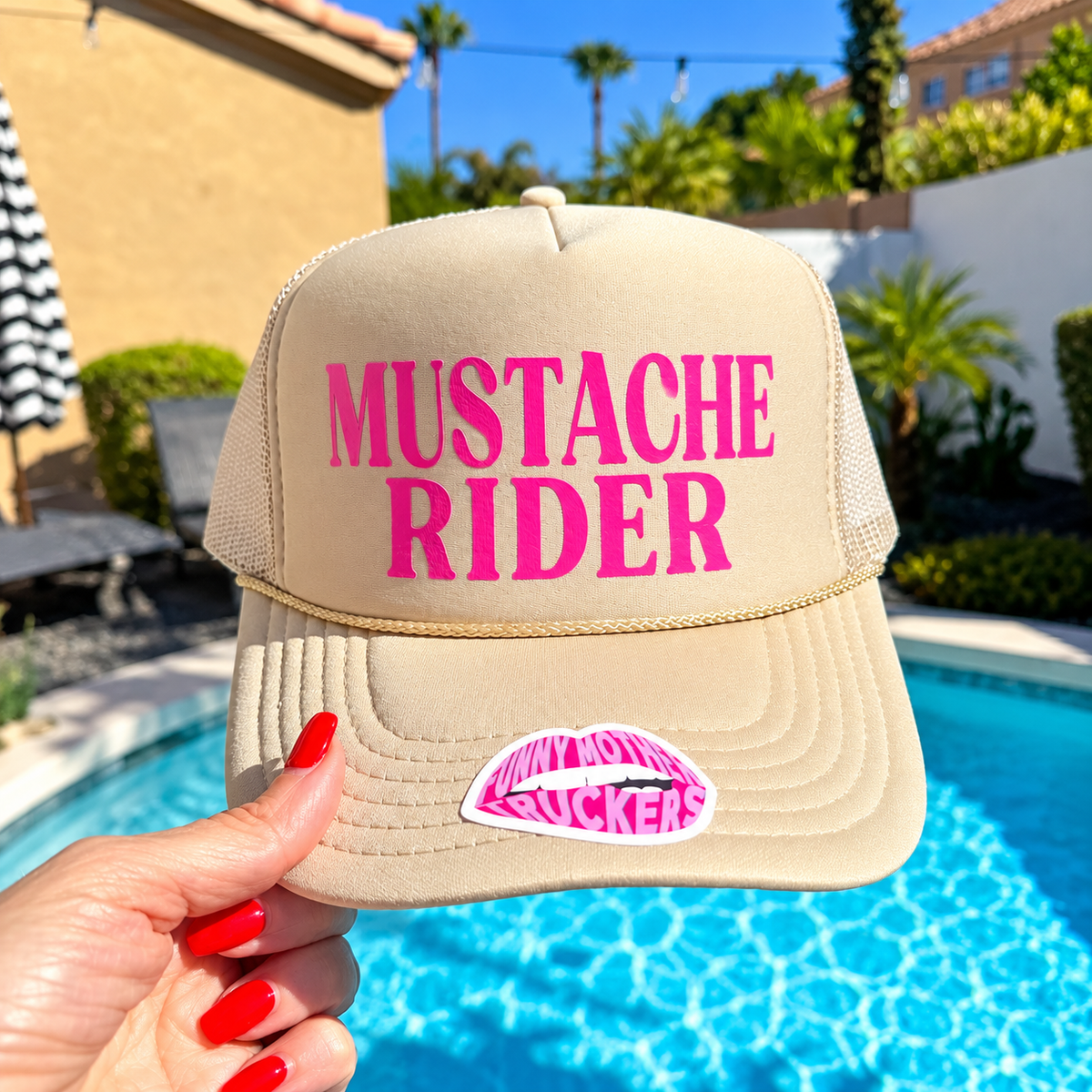 MUSTACHE RIDER | FUNNY TRUCKER HAT