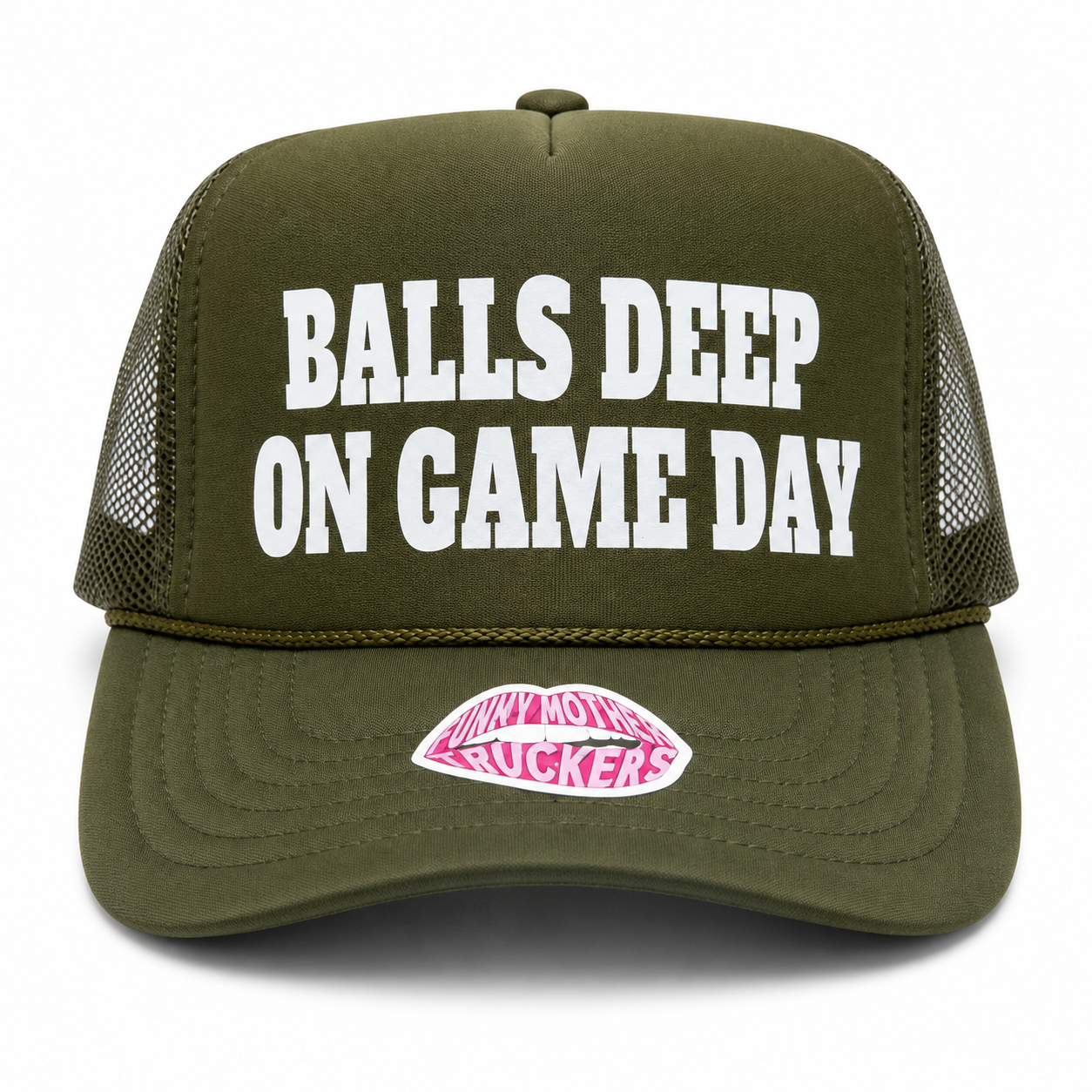 BALLS DEEP ON GAME DAY TRUCKER HAT