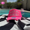 BLACK OUT with your RACK OUT TRUCKER HAT
