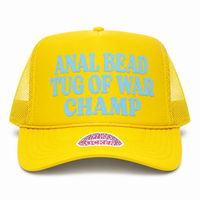 ANAL BEAD TUG OF WAR CHAMP TRUCKER HAT