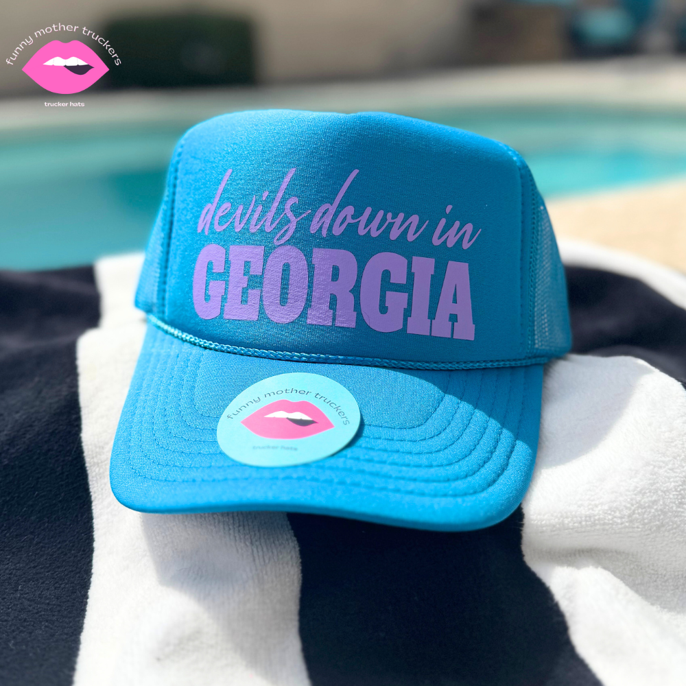 DEVILS DOWN IN GEORGIA TRUCKER HAT