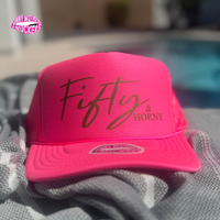 FIFTY & HORNY TRUCKER HAT