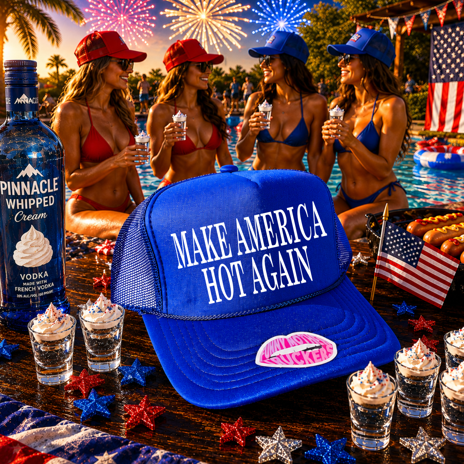 MAKE AMERICA HOT AGAIN TRUCKER HAT