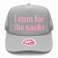 I CUM FOR THE SACKS TRUCKER HAT