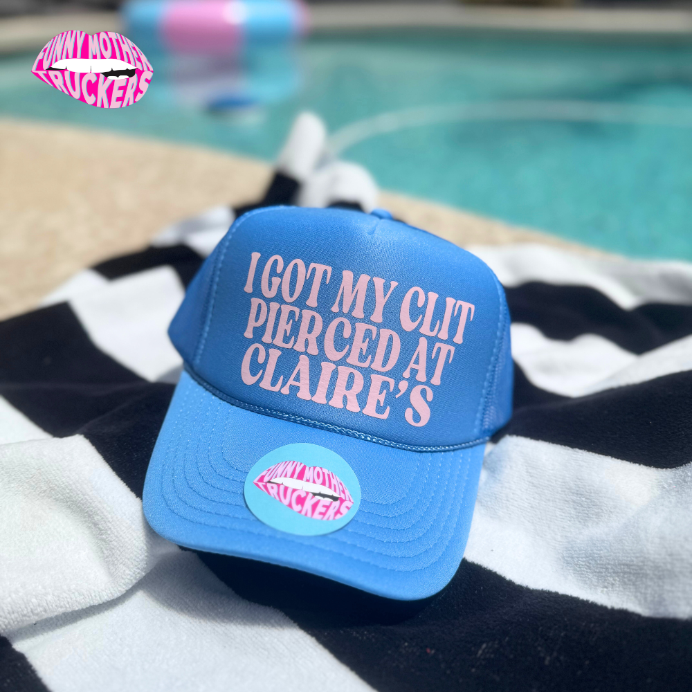 I GOT MY CLIT PIERCED AT CLAIRE'S TRUCKER HAT