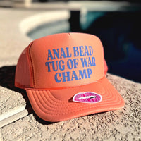 ANAL BEAD TUG OF WAR CHAMP TRUCKER HAT