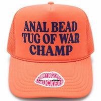 ANAL BEAD TUG OF WAR CHAMP TRUCKER HAT