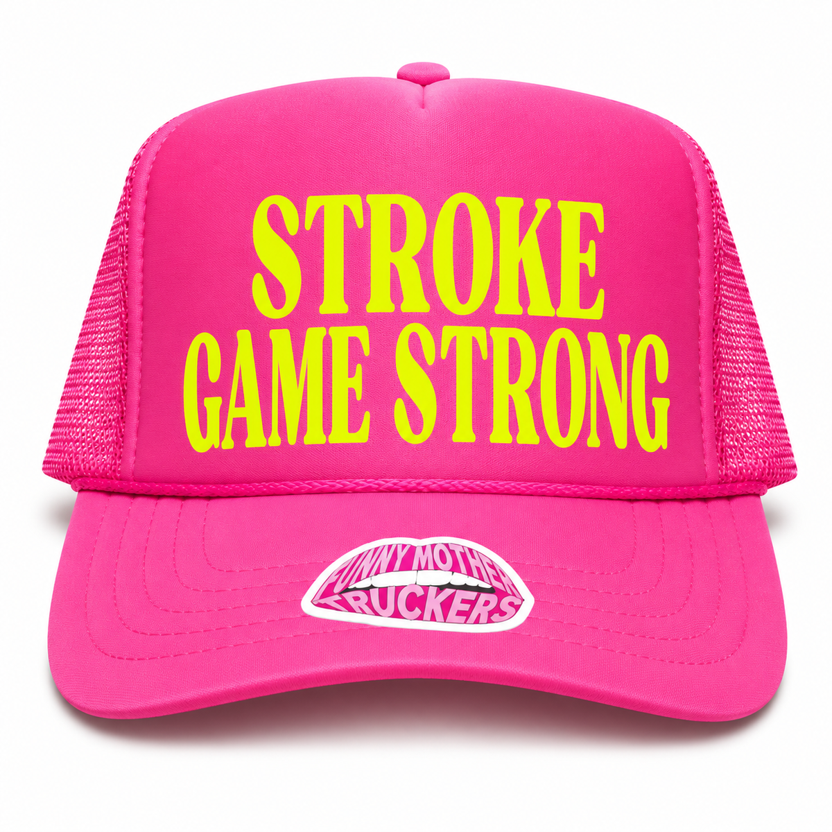 STROKE GAME STRONG TRUCKER HAT