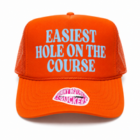 EASIEST HOLE ON THE COURSE TRUCKER HAT | FUNNY TRUCKER HAT