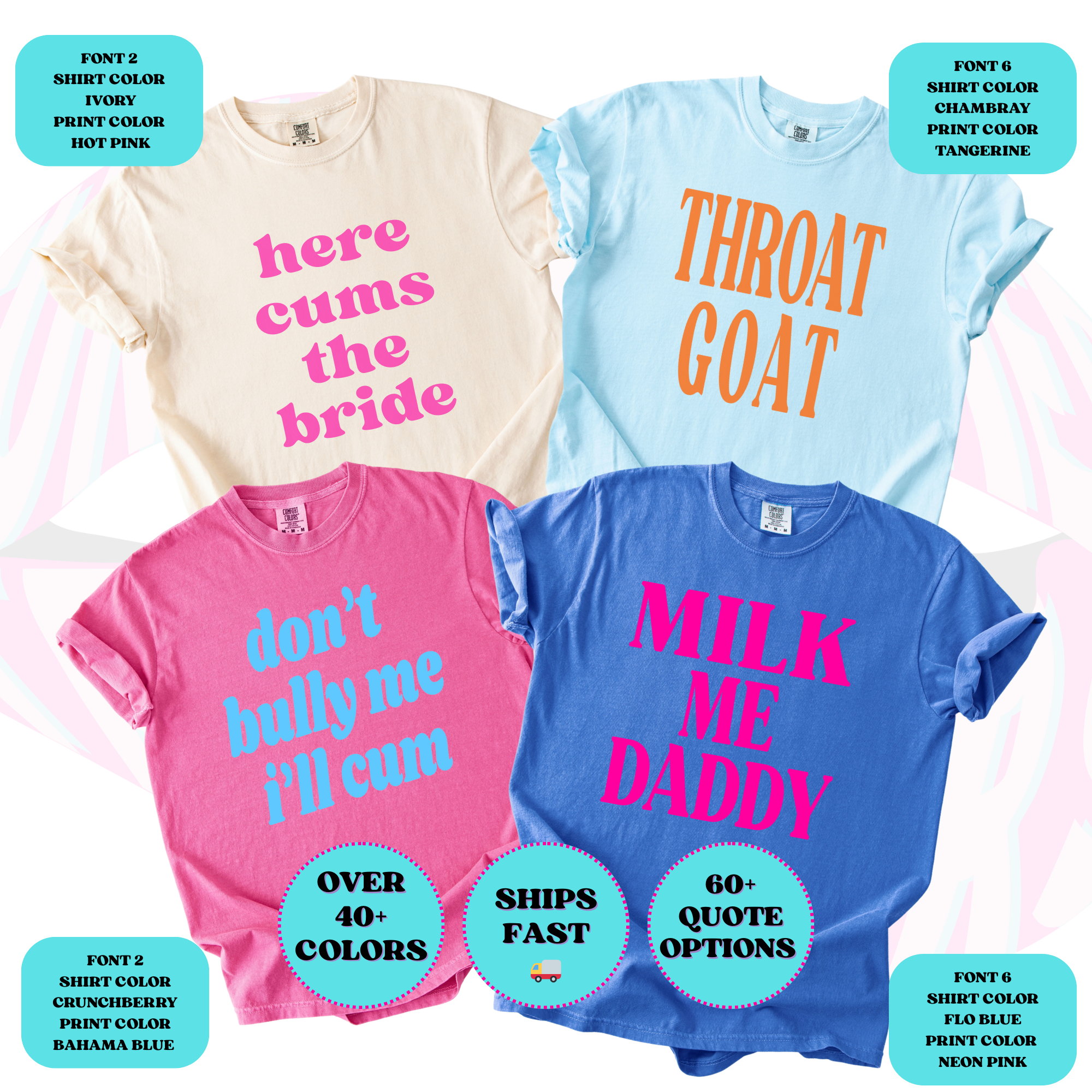 Unhinged AF for Group Funny Girls/Guys Weekend Trip Tee Adult Humor Offensive T-Shirts Bachelorette Party Game Night
