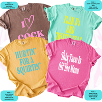 Unhinged AF for Group Funny Girls/Guys Weekend Trip Tee Adult Humor Offensive T-Shirts Bachelorette Party Game Night