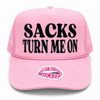 SACKS TURN ME ON TRUCKER HAT